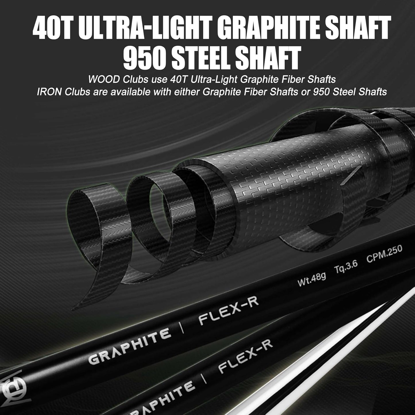 PGM 13 Piece Men's Complete Golf Club Set - Ultra-Thin Face Titanium Driver