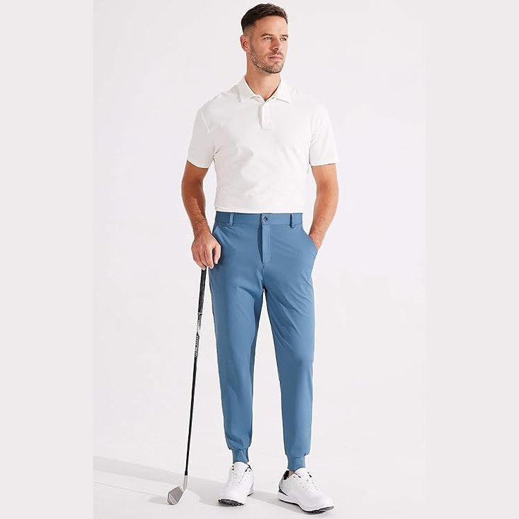 Men's Golf Joggers, Lightweight, 3 Pockets, Slim Fit