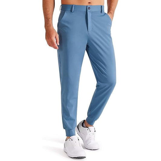 Men's Golf Joggers, Lightweight, 3 Pockets, Slim Fit