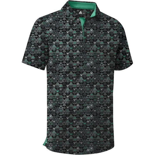 ZITY - Performance Polo, Black and Green