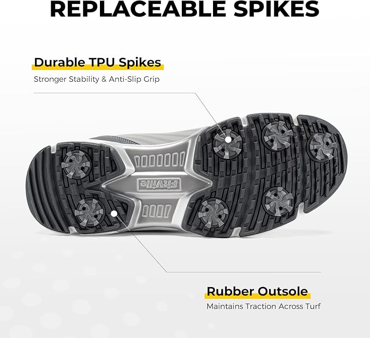 FitVille Men's Wide Golf Shoes