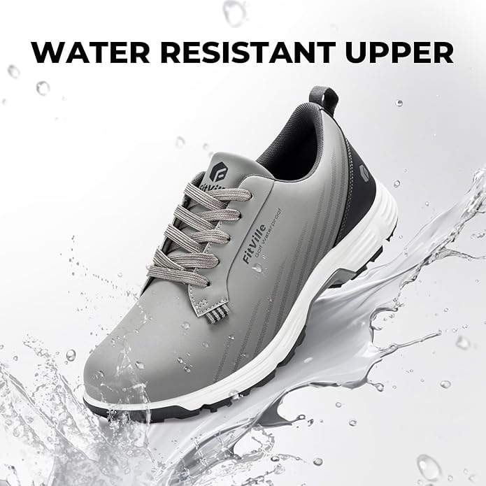 FitVille Men's Wide Golf Shoes