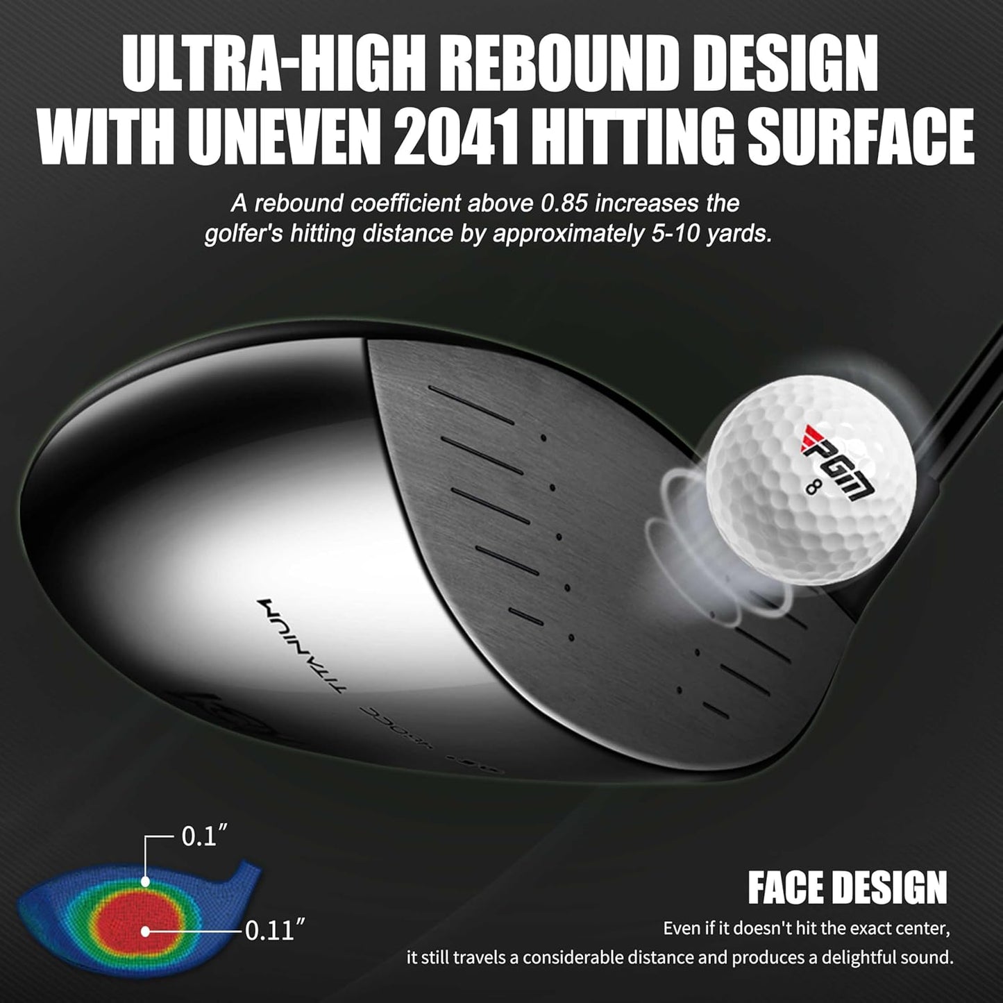 PGM 19 Piece Men's Complete Golf Sets, Ultra-Thin Titanium