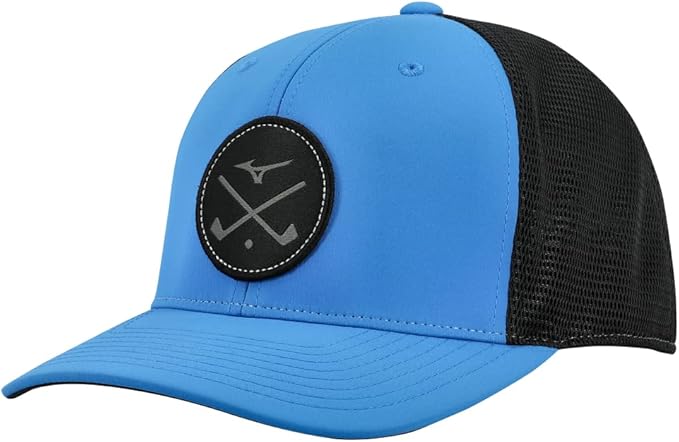 The Mizuno Unisex Crossed Clubs Meshback Golf Hat