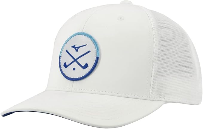 The Mizuno Unisex Crossed Clubs Meshback Golf Hat