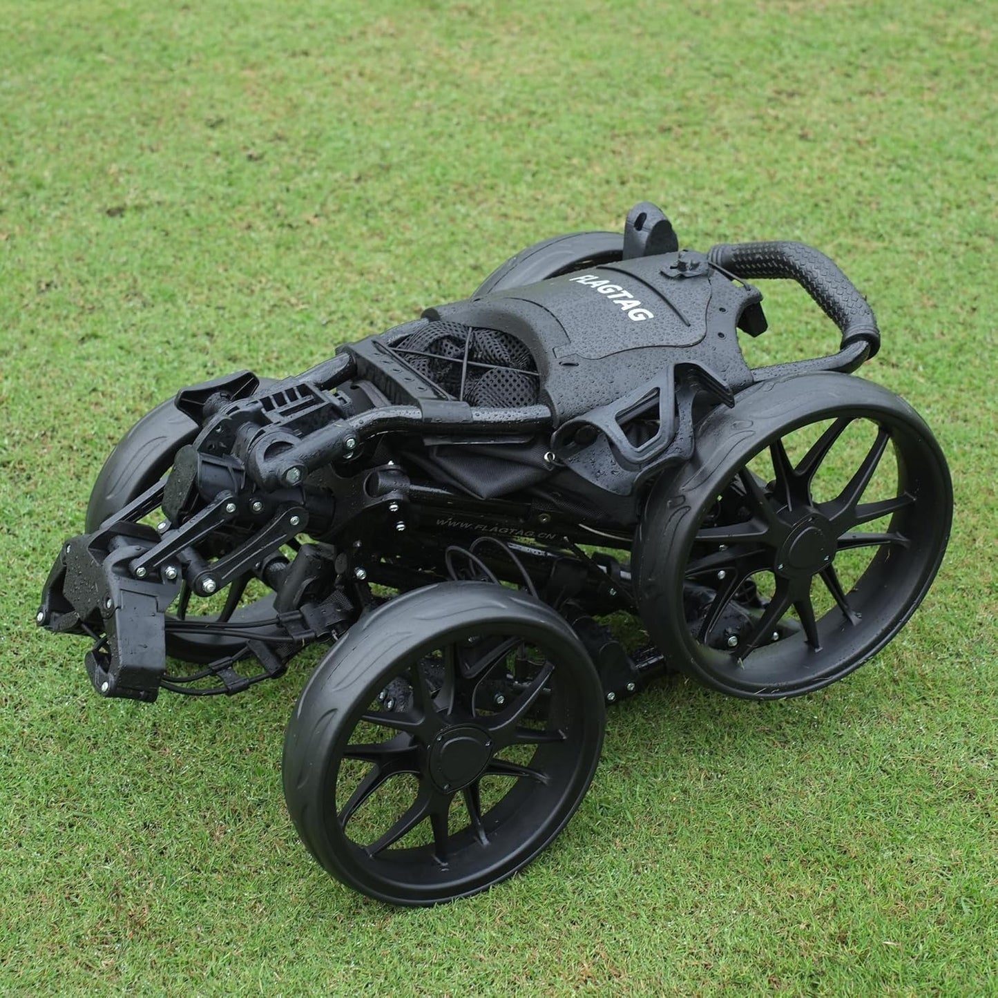 Golf Push Cart 4-Wheels - FLAGTAG