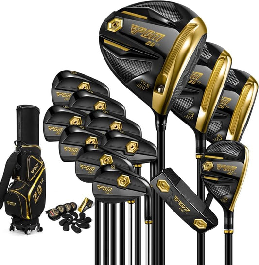 LIMITED EDITION - 20th Anniversary Black & Gold PGM Men's Right-Handed Complete Golf Set