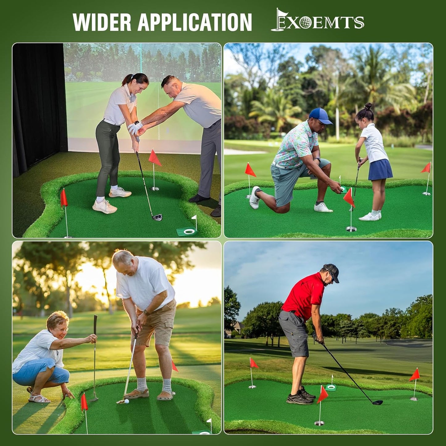 Thickened Realistic Golf Putting Green