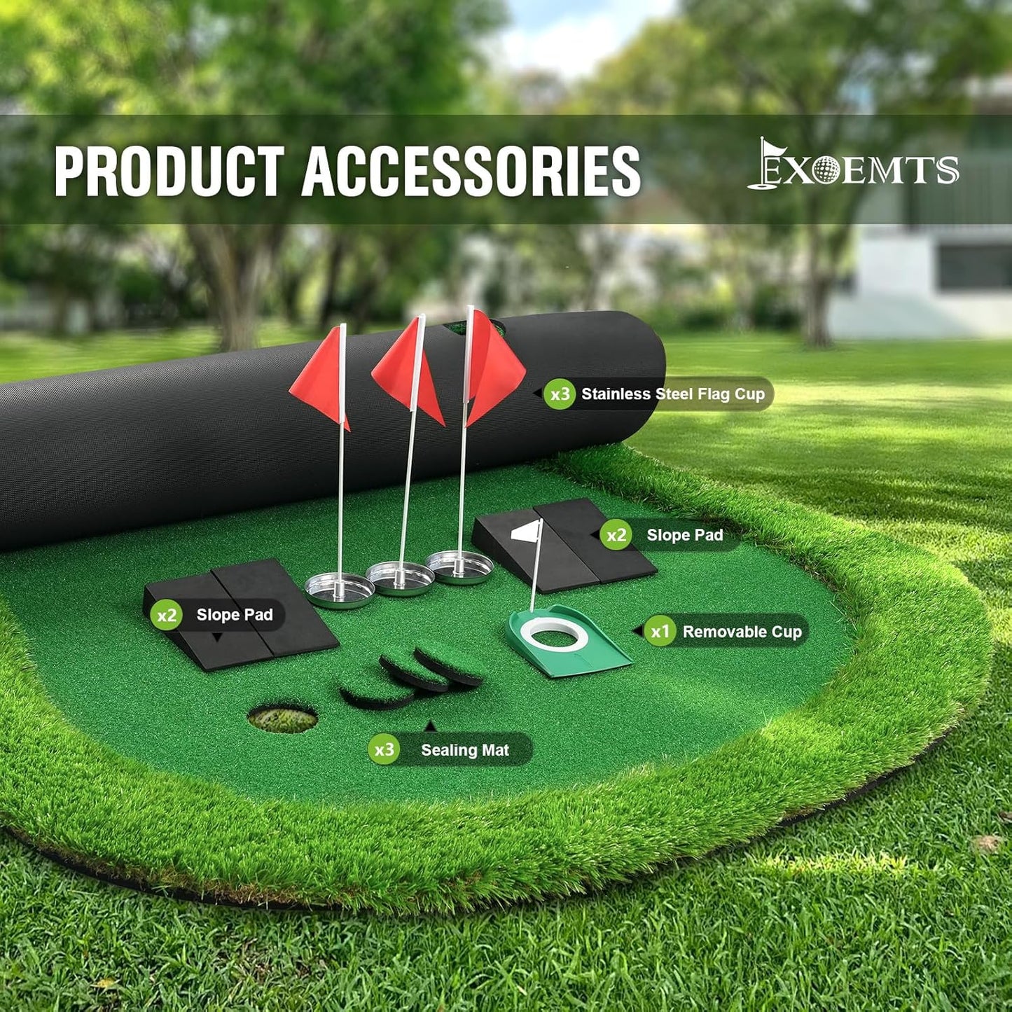 Thickened Realistic Golf Putting Green