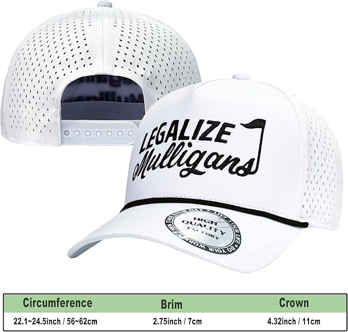 Golf Rope Hat for Men, Legalize Mulligans