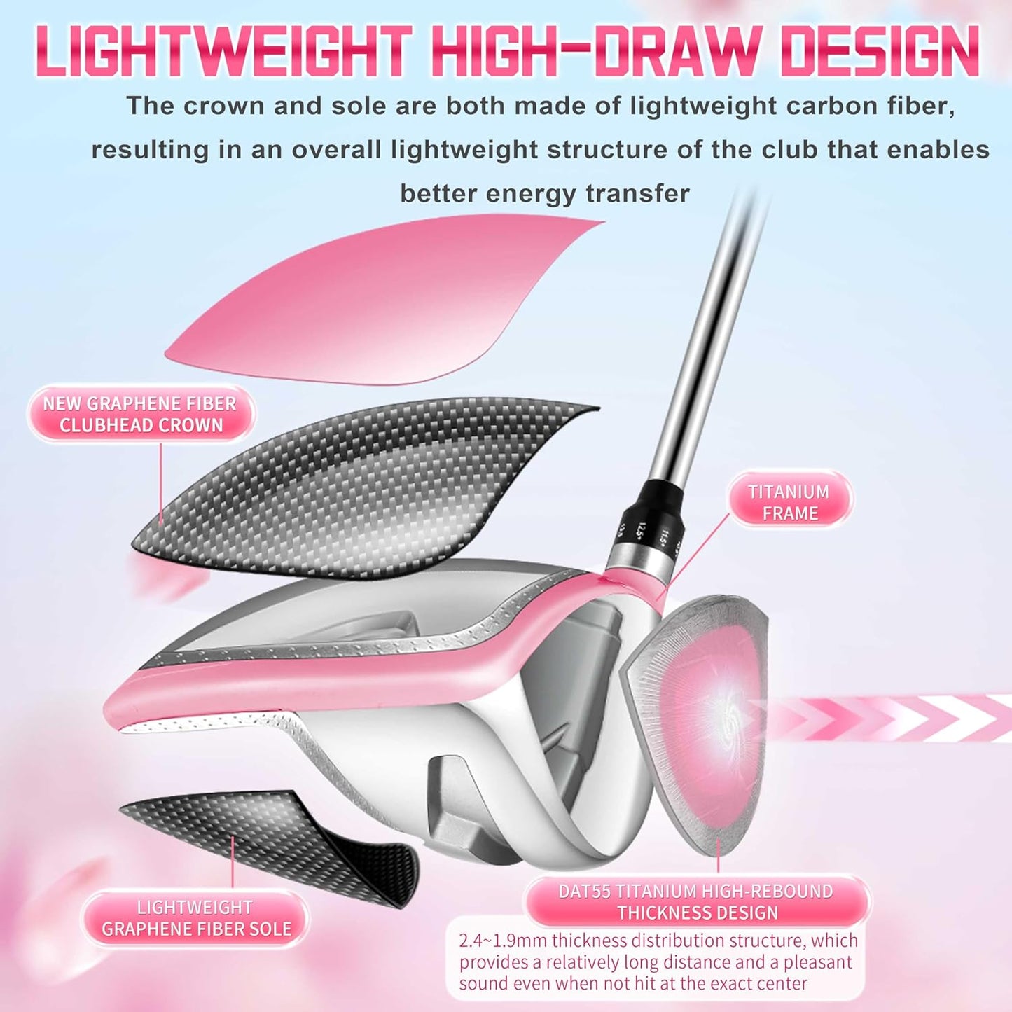 LIMITED EDITION - PGM Luxury Lady Complete Golf Set