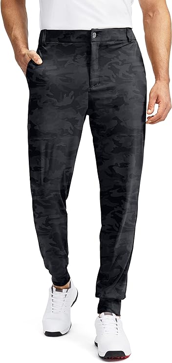 Men's Golf Joggers with 5 Pockets Slim Fit Stretch - Soothfeel