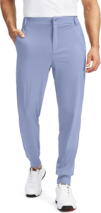 Men's Golf Joggers with 5 Pockets Slim Fit Stretch - Soothfeel