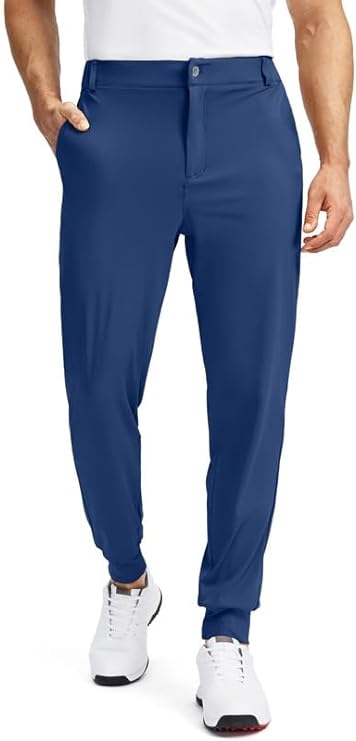 Men's Golf Joggers with 5 Pockets Slim Fit Stretch - Soothfeel