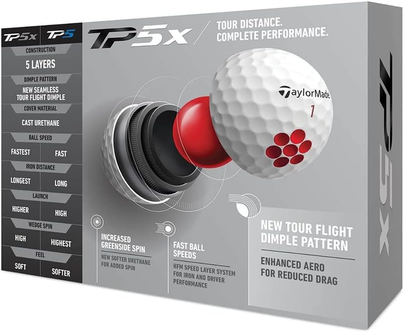 TaylorMade TP5 & TP5x Golf Balls