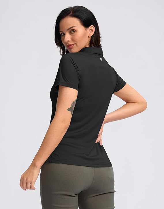 Women's Golf Shirt Collared V-Neck - SANTINY